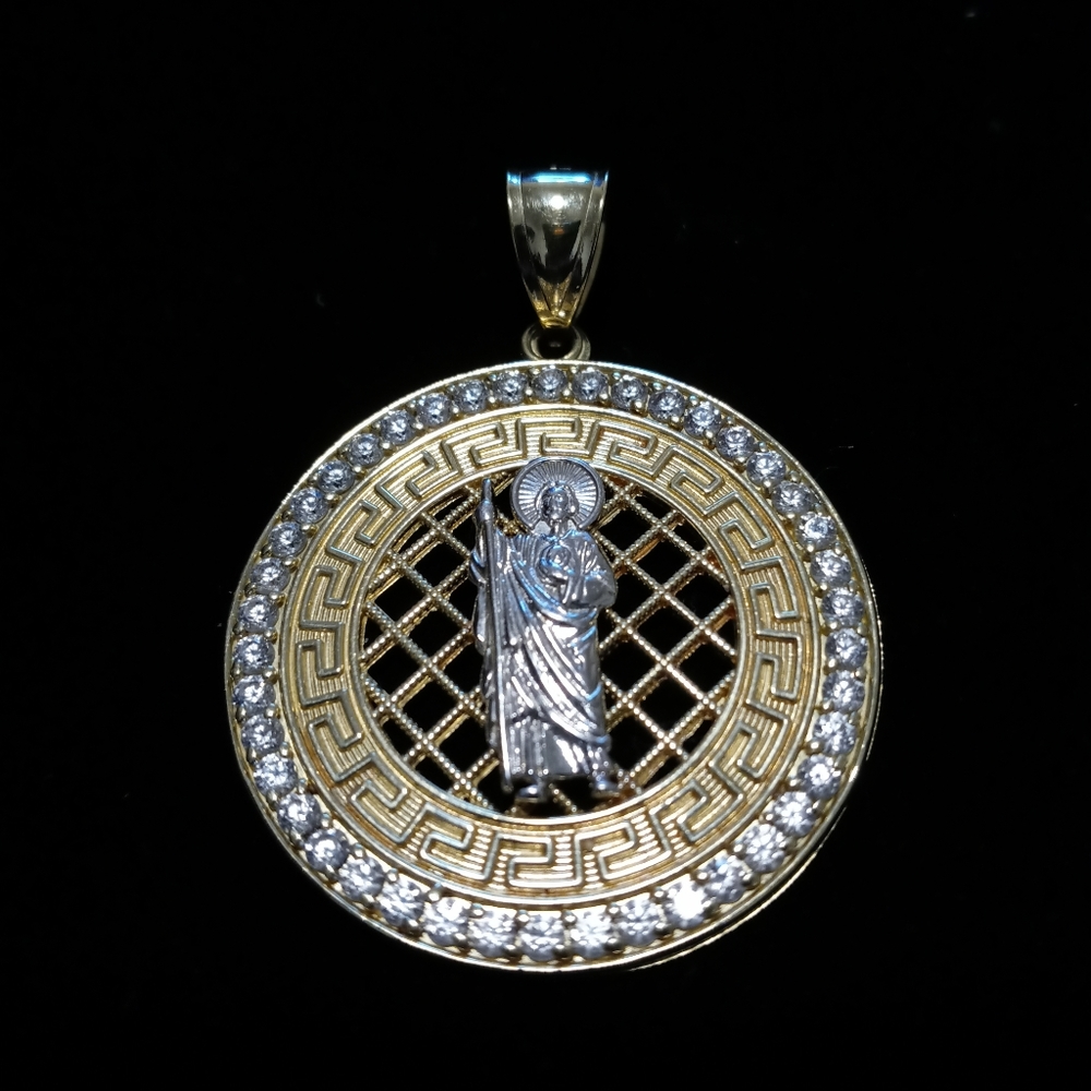 14k gold saint jude pendant